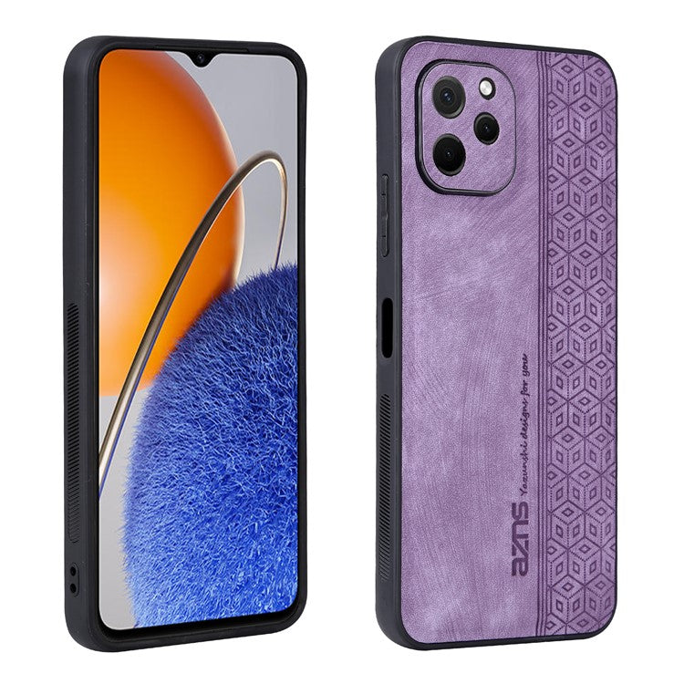 AZNS Drop-proof Phone Case For Huawei Enjoy 50z 4G / nova Y61 4G, Imprinted Pattern Protective Mobile Phone Cover - Purple