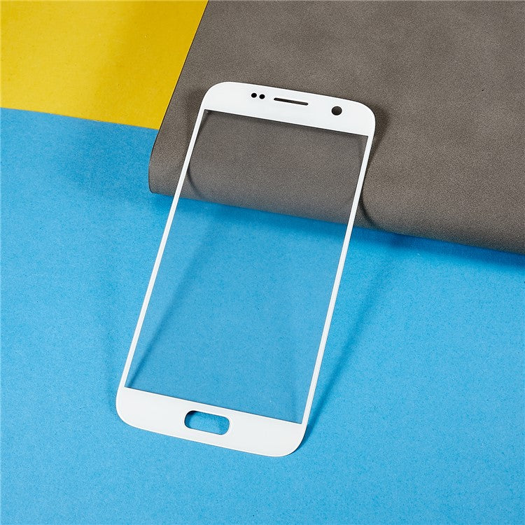 For-Samsung-Galaxy-S7-G930-Front-Screen-Glass-Lens-+-OCA-Adhesive-Replacement-Parts--White
