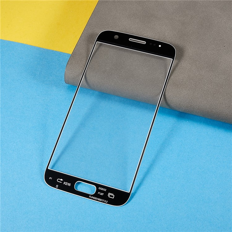 For-Samsung-Galaxy-S7-G930-Front-Screen-Glass-Lens-+-OCA-Adhesive-Replacement-Parts--White