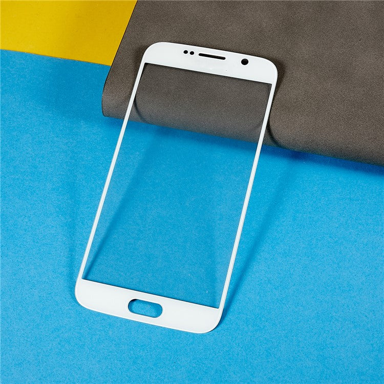 For-Samsung-Galaxy-S6-G920-Front-Screen-Glass-Lens-+-OCA-Adhesive-Replacement-Parts--White
