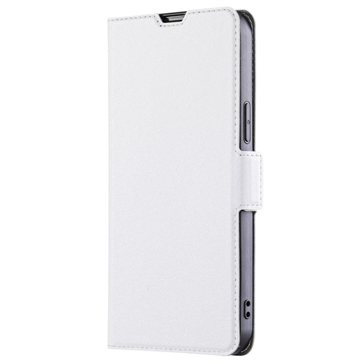 For Honor 80 GT 5G Shockproof PU Leather Cover Card Holder Foldable Stand Phone Case - White