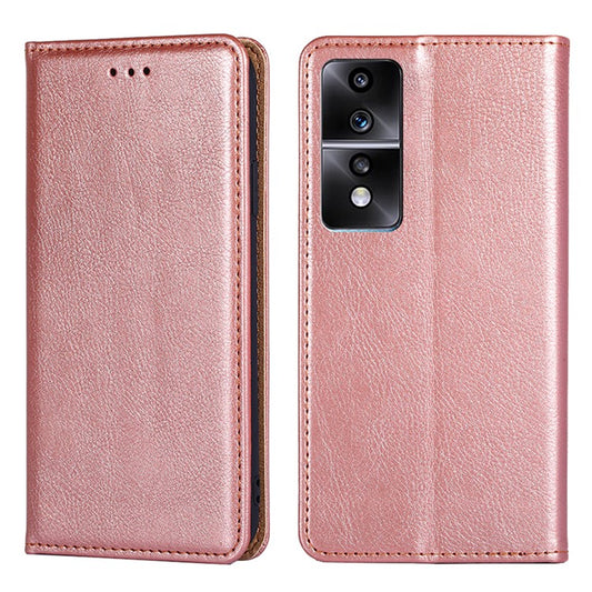 Phone Case for Honor 80 GT 5G PU Leather Protective Cover Cell Phone Wallet Stand Case - Rose Gold
