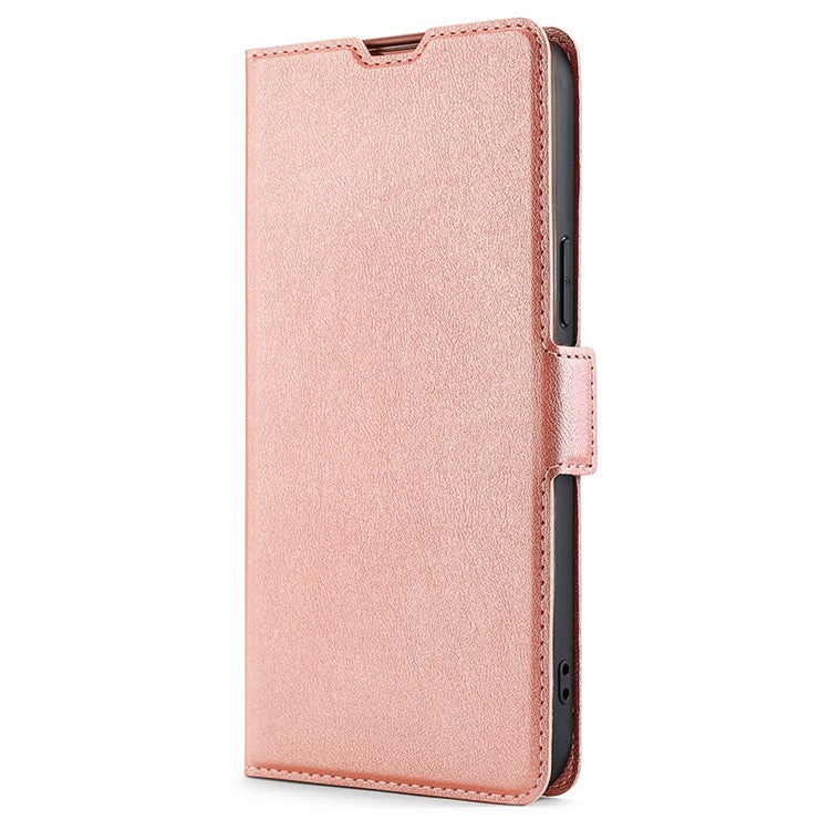 Phone Case for Honor X9a 5G / X40 5G / Magic5 Lite 5G , PU Leather Stand Card Holder Phone Cover - Rose Gold
