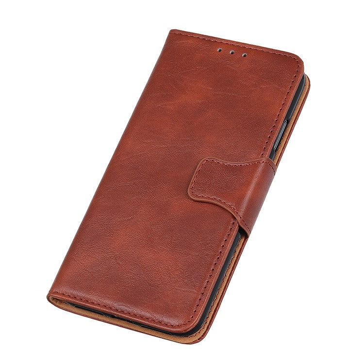 For Honor X9a 5G / X40 5G / Magic5 Lite 5G Crazy Horse Texture Wallet Phone Cover Split Leather Phone Stand Case - Brown