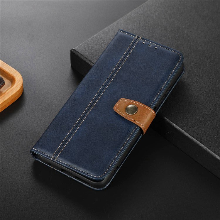 For Honor X9a 5G / X40 5G / Magic5 Lite 5G PU Leather Phone Case Calf Texture Stand Wallet Cover - Sapphire