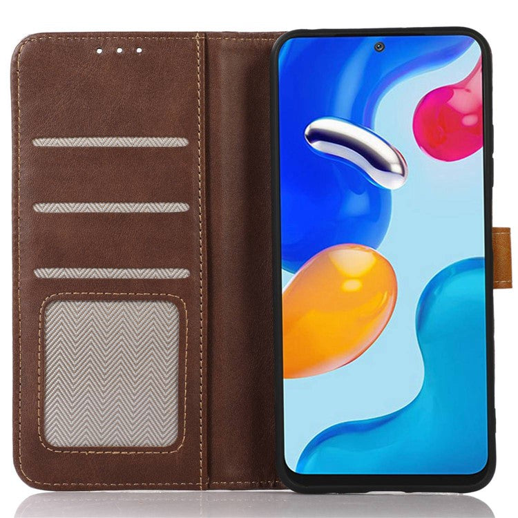 For Honor X9a 5G / X40 5G / Magic5 Lite 5G PU Leather Phone Case Calf Texture Stand Wallet Cover - Coffee