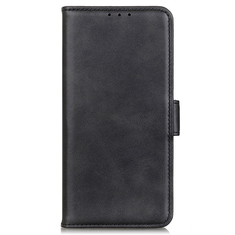 For Honor X9a 5G / X40 5G / Magic5 Lite 5G Phone Wallet Case Cowhide Texture Leather Stand Phone Cover - Black