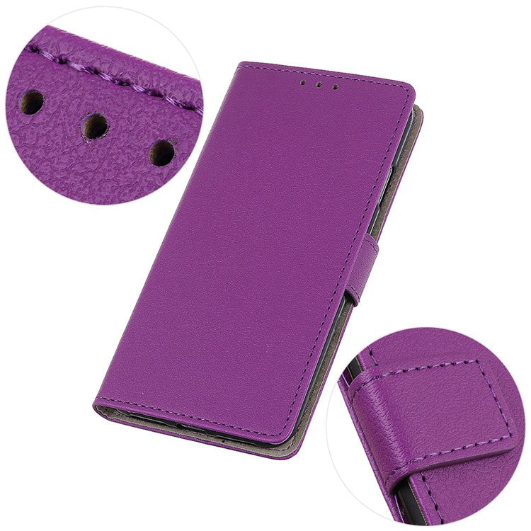 For Honor X9a 5G / X40 5G / Magic5 Lite 5G Wallet PU Leather Phone Case Stand Anti-drop Phone Cover - Purple
