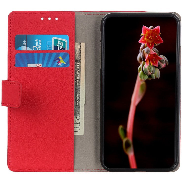 For Honor X9a 5G / X40 5G / Magic5 Lite 5G Wallet PU Leather Phone Case Stand Anti-drop Phone Cover - Red