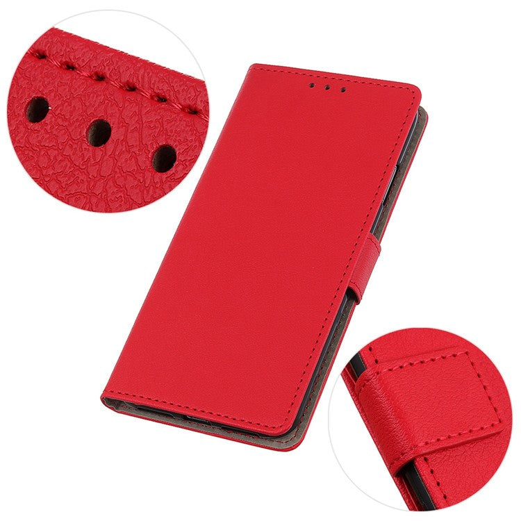 For Honor X9a 5G / X40 5G / Magic5 Lite 5G Wallet PU Leather Phone Case Stand Anti-drop Phone Cover - Red