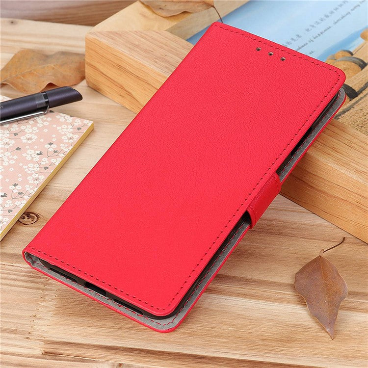 For Honor X9a 5G / X40 5G / Magic5 Lite 5G Wallet PU Leather Phone Case Stand Anti-drop Phone Cover - Red