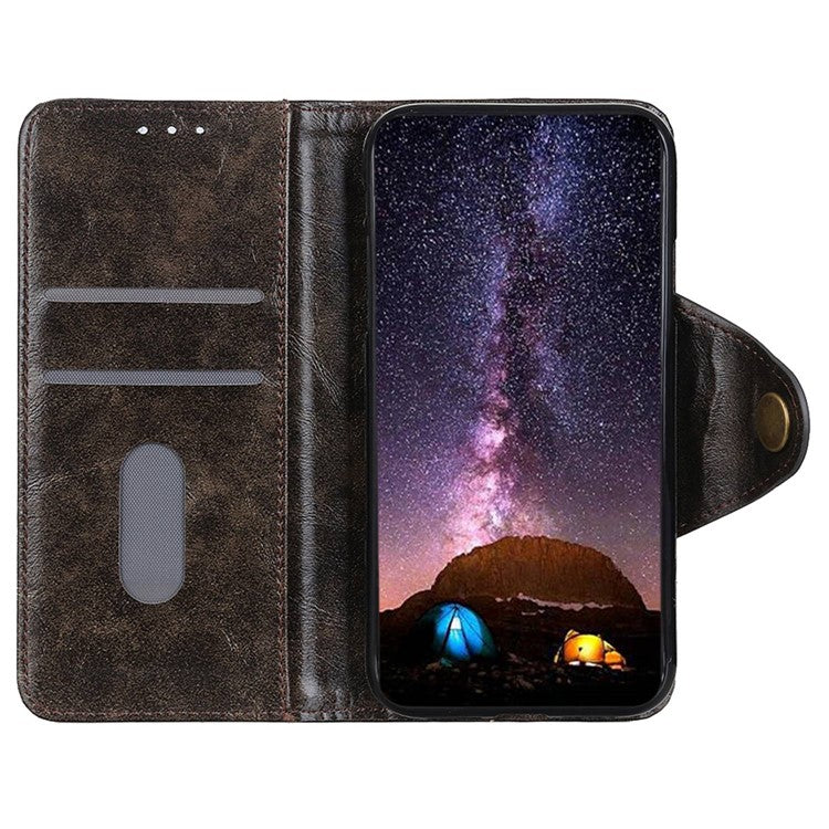 KHAZNEH For Honor X9a 5G / X40 5G / Magic5 Lite 5G Phone Cover PU Leather Wallet Stand Phone Case - Coffee