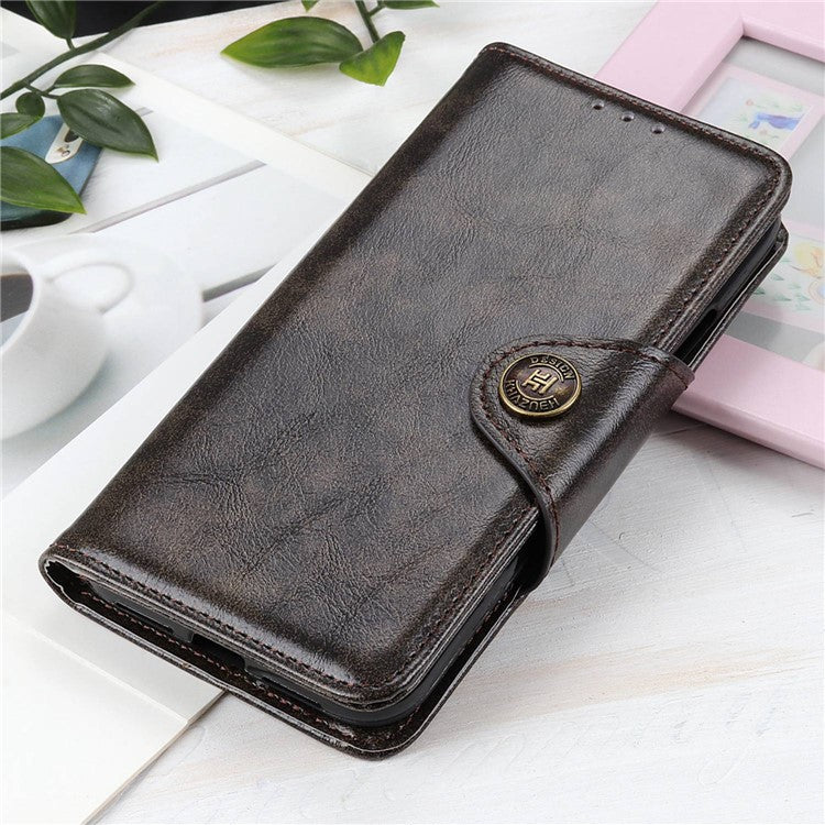 KHAZNEH For Honor X9a 5G / X40 5G / Magic5 Lite 5G Phone Cover PU Leather Wallet Stand Phone Case - Coffee