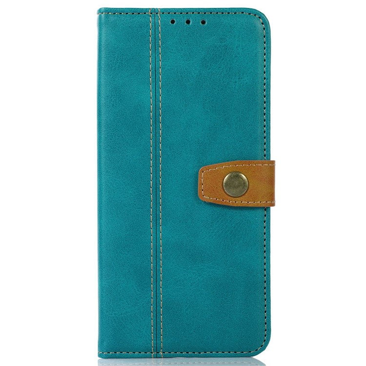Calf Texture Phone Leather Case for Honor X7a 5G Stand Wallet Mobile Phone Cover - Light Green