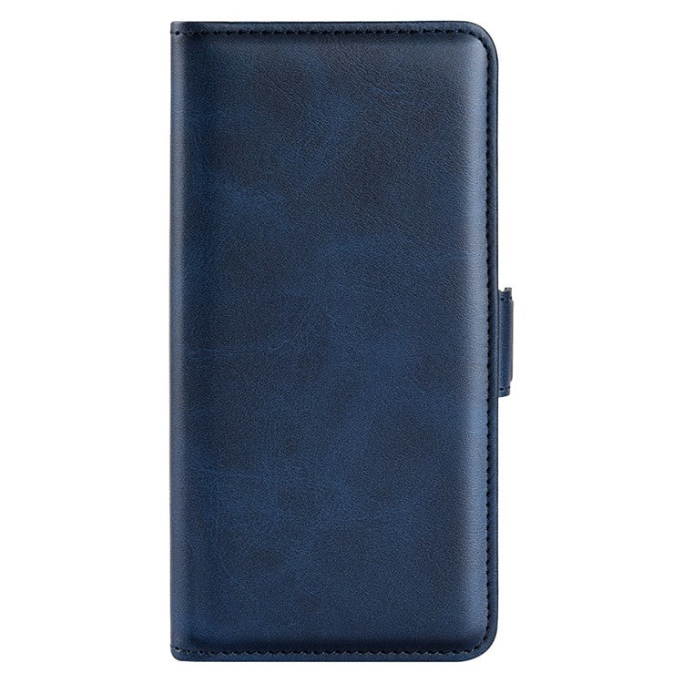 Smartphone Case For Motorola Moto G73 5G , Calf Texture PU Leather Wallet Stand Anti-fall Phone Cover - Blue