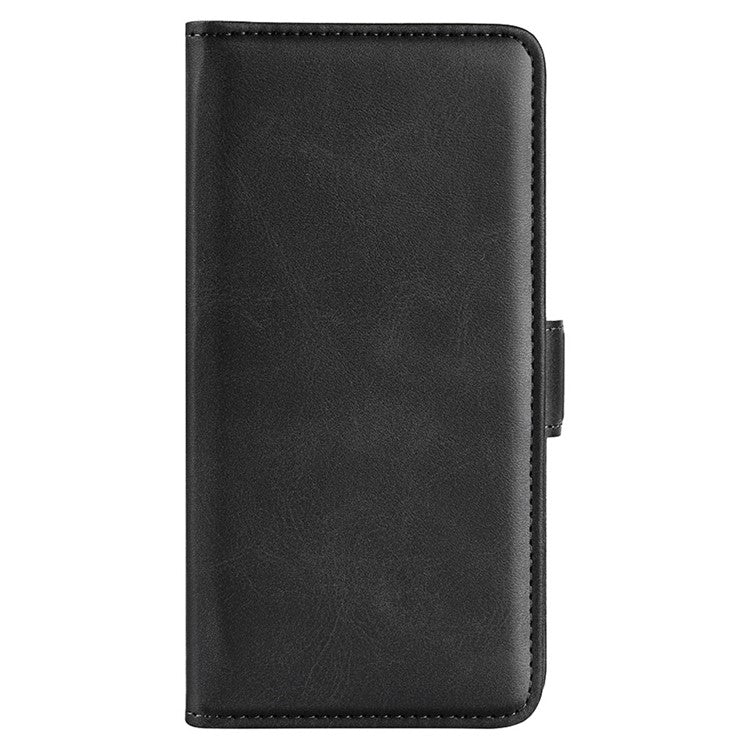 Smartphone Case For Motorola Moto G73 5G , Calf Texture PU Leather Wallet Stand Anti-fall Phone Cover - Black