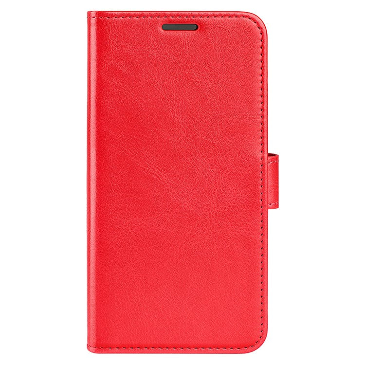 Anti-drop Leather Phone Case For Motorola Moto G73 5G , Crazy Horse Texture Flip Stand Wallet Mobile Phone Cover - Red