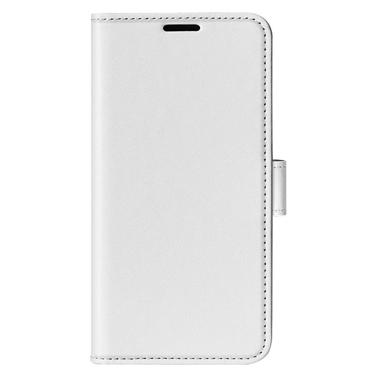 Anti-drop Leather Phone Case For Motorola Moto G73 5G , Crazy Horse Texture Flip Stand Wallet Mobile Phone Cover - White