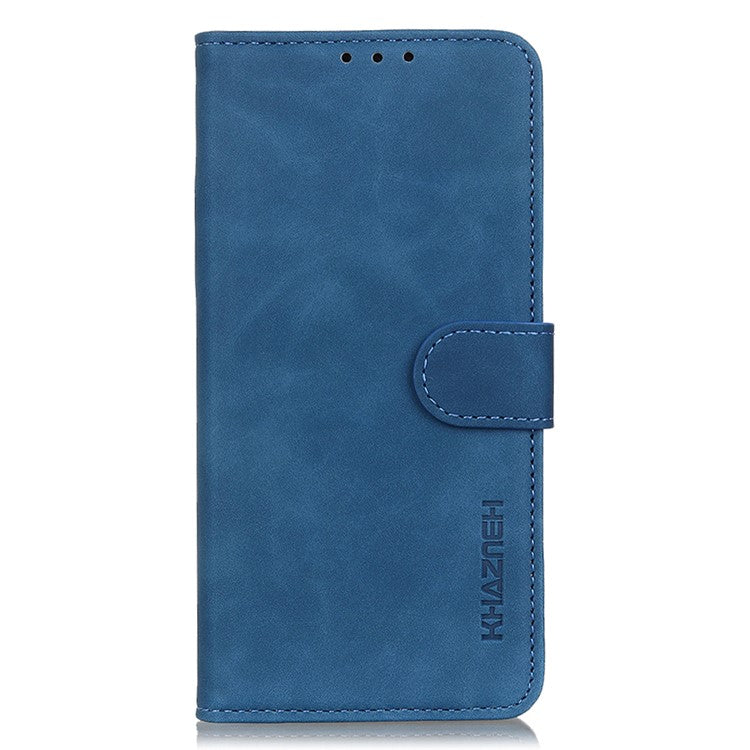 KHAZNEH Leather Phone Case For Honor X9a 5G / Magic5 Lite 5G / X40 5G , Retro Texture Flip Wallet Cover Stand - Blue
