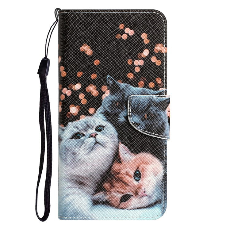 For Xiaomi Redmi Note 12 Pro 5G / Note 12 Pro Speed 5G / Poco X5 Pro 5G PU Leather Stand Pattern Phone Case with Wallet - Cats