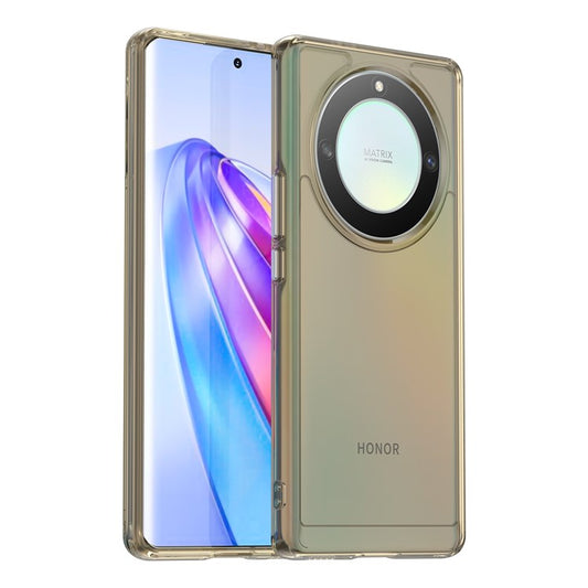 For Honor X40 5G /  X9a 5G / Magic5 Lite 5G TPU Phone Cover Candy Series Anti-scratch Smartphone Case - Transparent Grey
