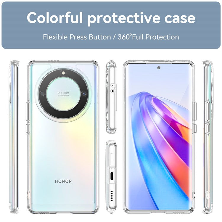 For Honor X40 5G /  X9a 5G / Magic5 Lite 5G TPU Phone Cover Candy Series Anti-scratch Smartphone Case - Transparent