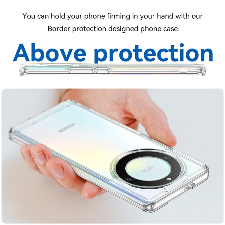 For Honor X40 5G /  X9a 5G / Magic5 Lite 5G TPU Phone Cover Candy Series Anti-scratch Smartphone Case - Transparent