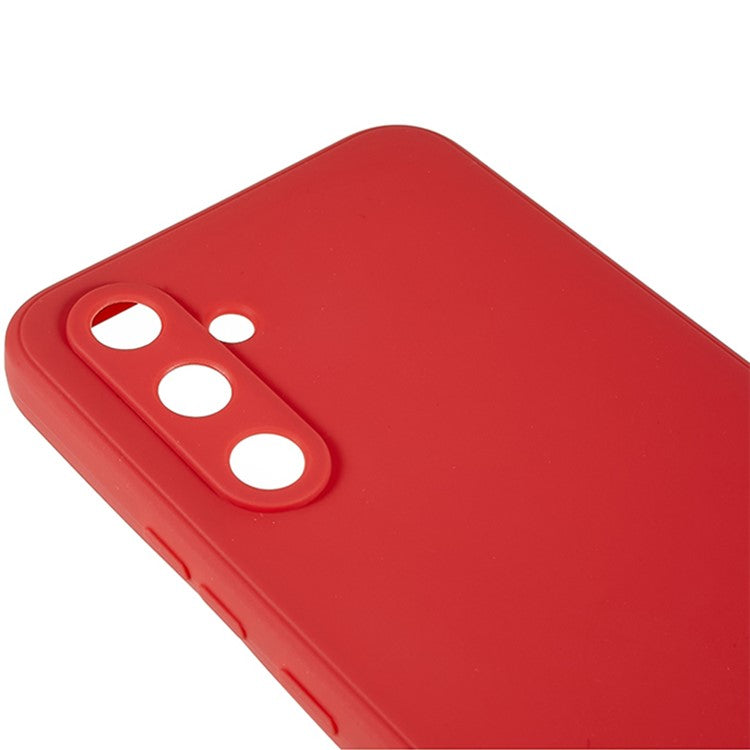 For Samsung Galaxy A34 5G Soft TPU Phone Case Straight Edge Precise Cutout Protective Cover - Red