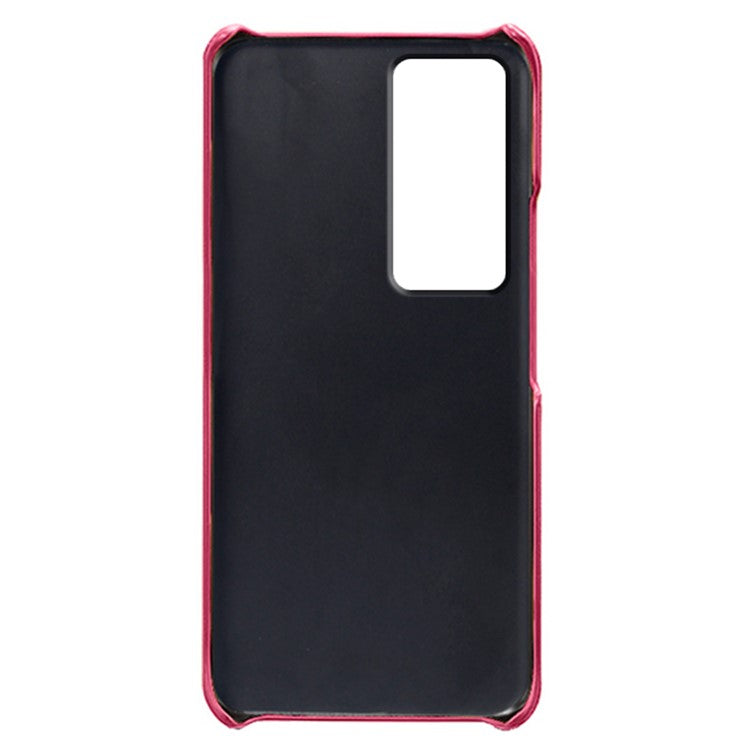 Dual Card Slots Phone Cover for Honor 80 GT 5G , PU Leather Coated+PC Phone Case - Rose