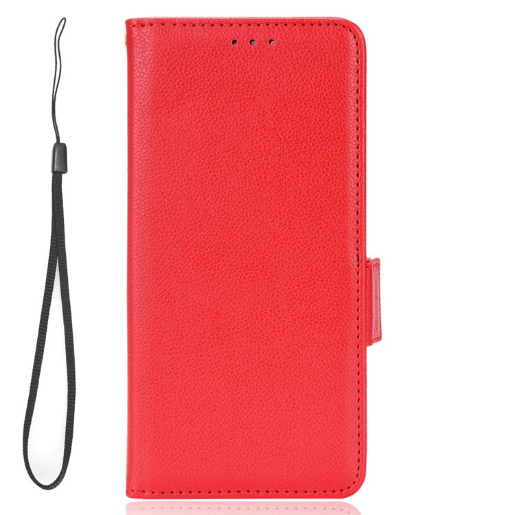For Honor X9a 5G / X40 5G / Magic5 Lite 5G Phone Case Wallet Stand Litchi Texture Leather Phone Cover - Red