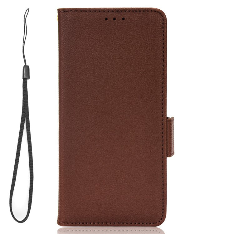For Honor X9a 5G / X40 5G / Magic5 Lite 5G Phone Case Wallet Stand Litchi Texture Leather Phone Cover - Brown