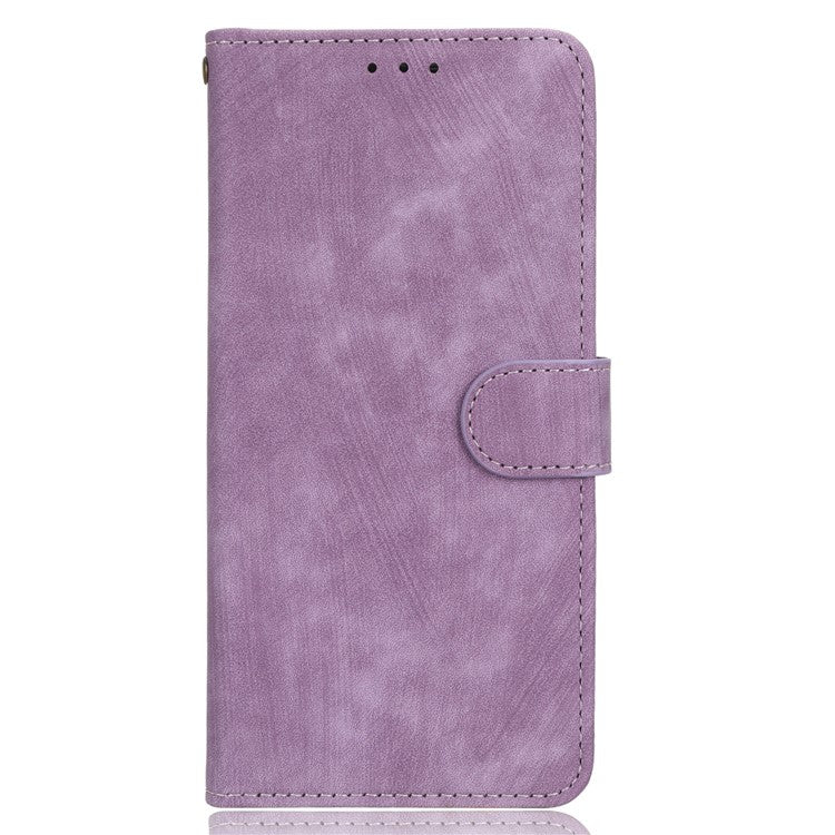 For Honor X9a 5G / X40 5G / Magic5 Lite 5G Phone Cover RFID Blocking Leather Wallet Stand Case with Strap - Purple