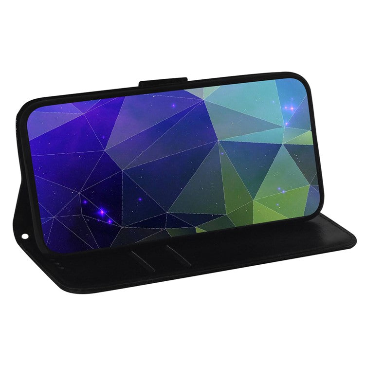 For Honor X40 5G / X9a 5G / Magic5 Lite 5G Anti-scratch Phone Case Stand Mirror-like Surface Flip Leather Phone Wallet Cover - Black