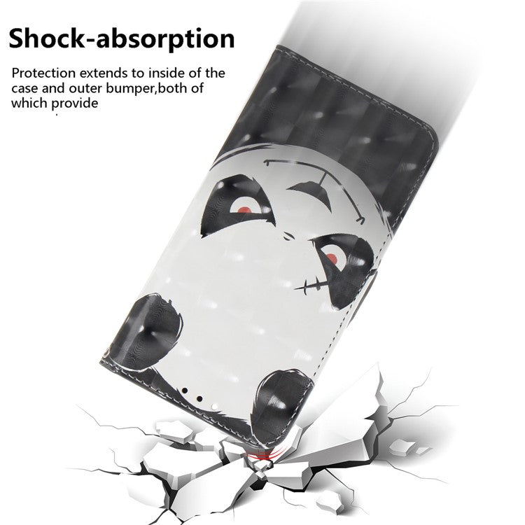 Anti-drop Phone Cover for Honor X40 5G / X9a 5G / Magic5 Lite 5G , Folio Flip Wallet Phone Case with Strap -  Angry Panda