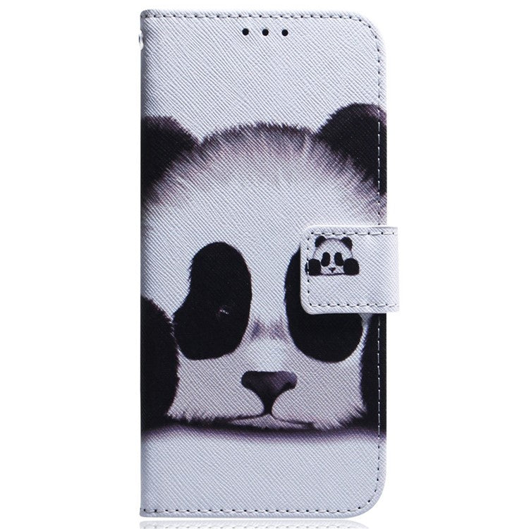 For Honor X40 5G / X9a 5G / Magic5 Lite 5G Pattern Printing Stand Cover Anti-drop PU Leather Wallet Phone Case - Panda