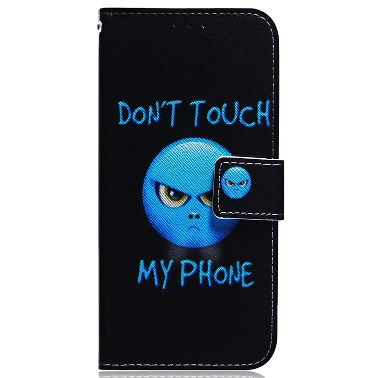 For Honor X40 5G / X9a 5G / Magic5 Lite 5G Pattern Printing Stand Cover Anti-drop PU Leather Wallet Phone Case - Don't Touch My Phone