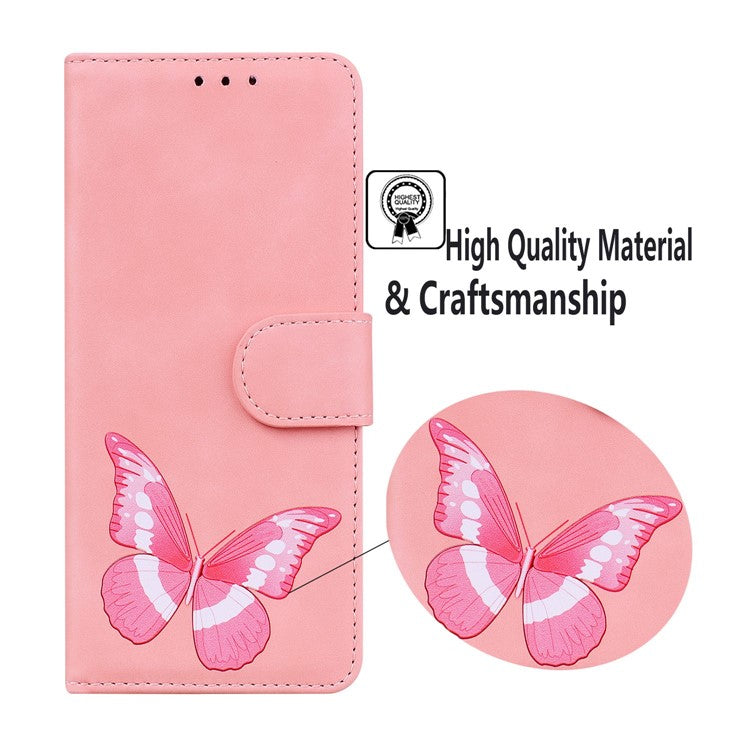 For Honor X40 5G / X9a 5G / Magic5 Lite 5G Butterfly Printing Full Protection Cover Leather Wallet Stand Phone Case - Pink