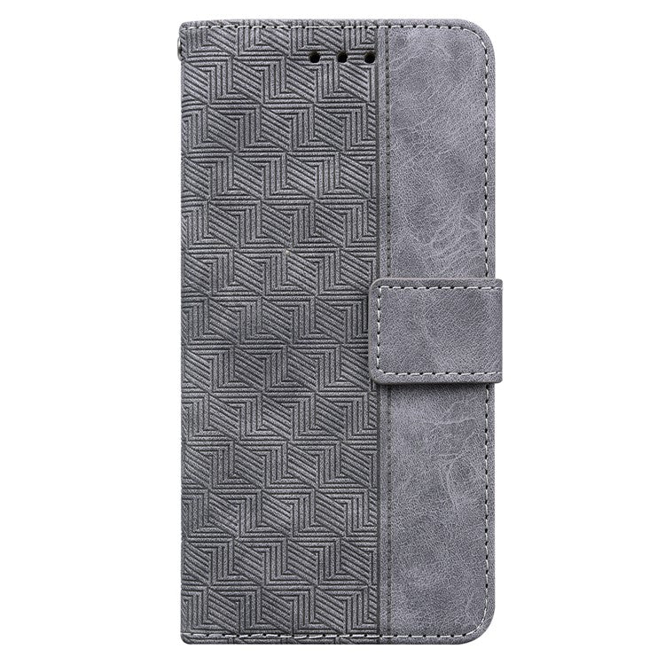For Honor X40 5G / X9a 5G / Magic5 Lite 5G Anti-drop Phone Case Wallet Flip Leather Imprinted Cell Phone Cover - Grey