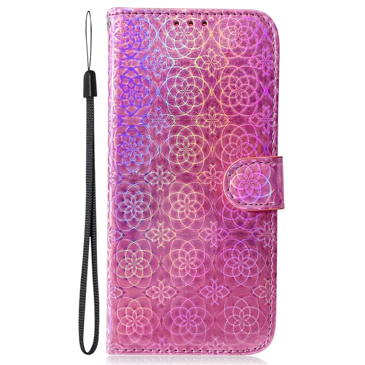 For Honor X40 5G / X9a 5G / Magic5 Lite 5G PU Leather Wallet Cover Dazzling Flower Pattern Flip Stand Phone Case - Pink