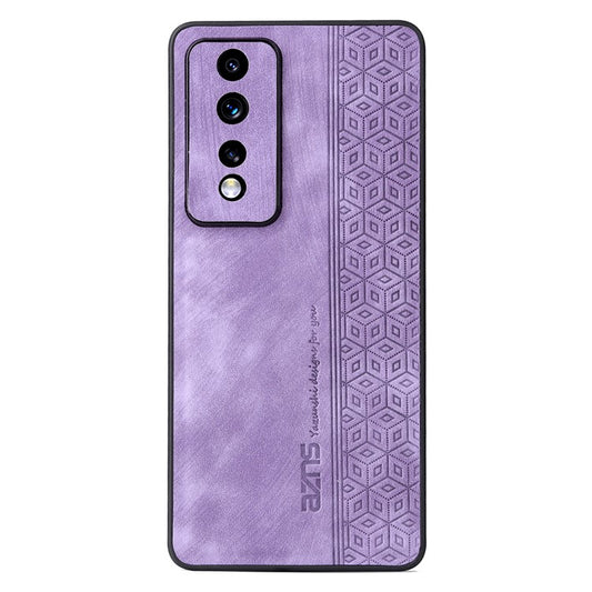 AZNS For Honor 80 GT 5G Imprinted Cell Phone Case PU Leather Coated TPU Back Cover - Purple