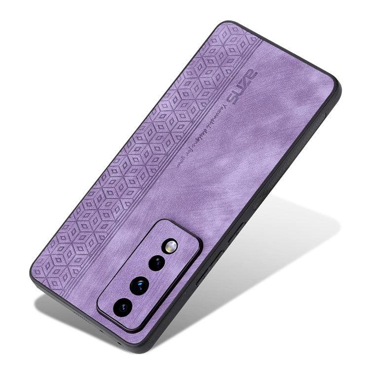 AZNS For Honor 80 GT 5G Imprinted Cell Phone Case PU Leather Coated TPU Back Cover - Purple
