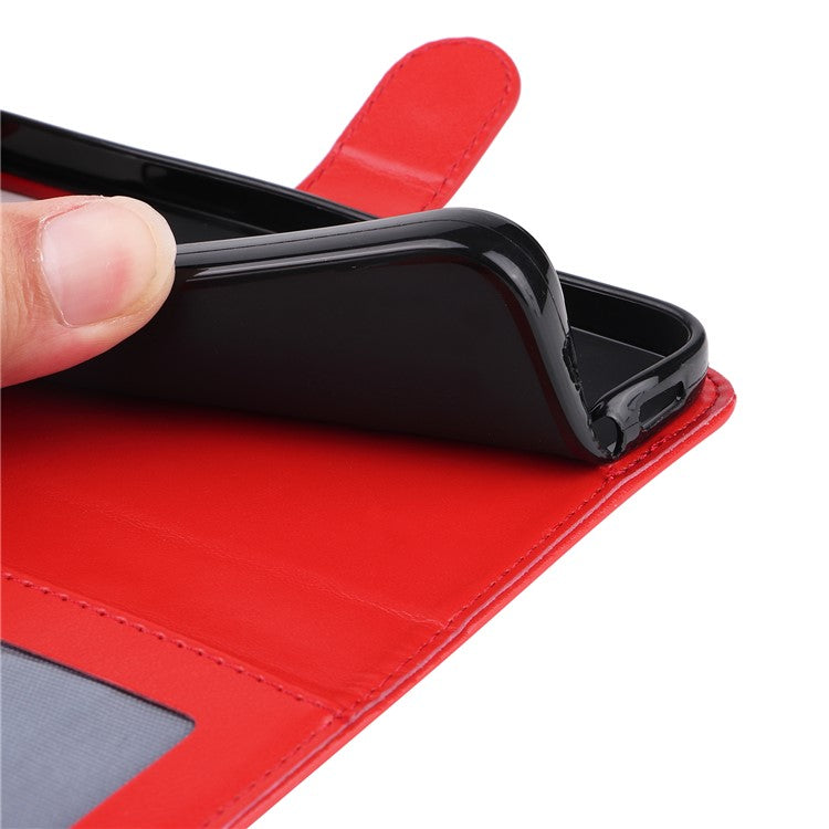 For Honor X40 5G / X9a 5G / Magic5 Lite 5G Leather Phone Case Sunflower Imprinted Stand Wallet Cover with Hand Strap - Red