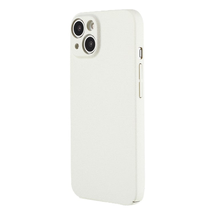 For iPhone 14 Hard PC Drop Protection Phone Case Matte Non-Slip Phone Cover - White