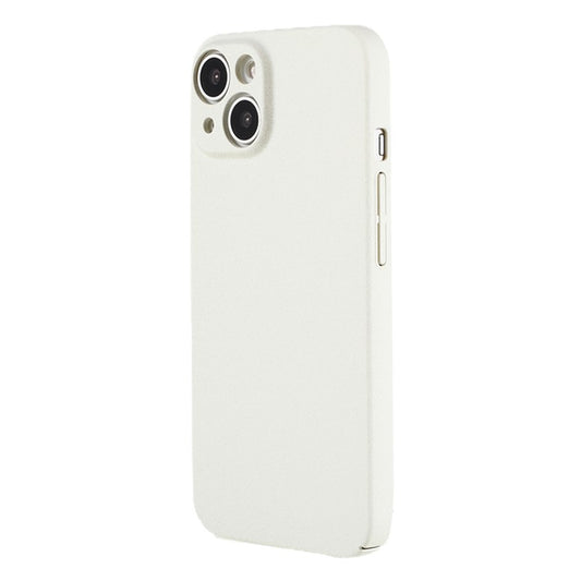 For iPhone 14 Hard PC Drop Protection Phone Case Matte Non-Slip Phone Cover - White