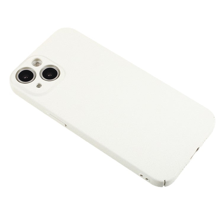 For iPhone 14 Hard PC Drop Protection Phone Case Matte Non-Slip Phone Cover - White