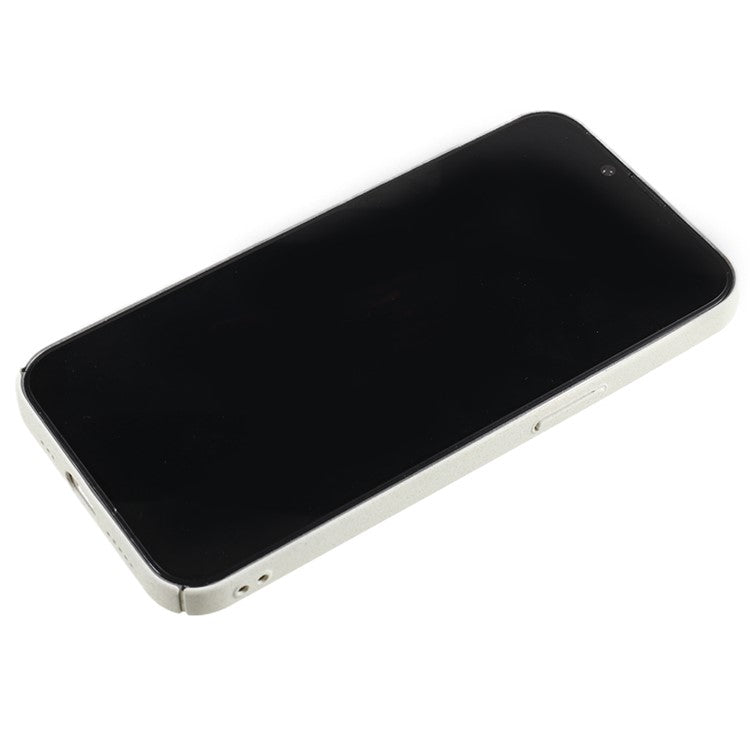 For iPhone 14 Hard PC Drop Protection Phone Case Matte Non-Slip Phone Cover - White