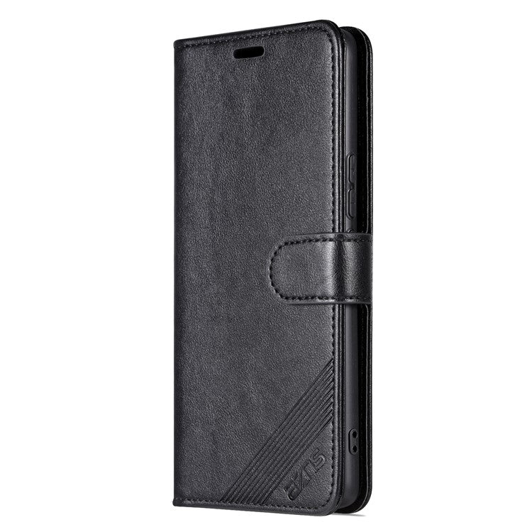 AZNS For Honor 80 GT 5G Mobile Phone Cover PU Leather Anti-fall Phone Case Stand Wallet - Black