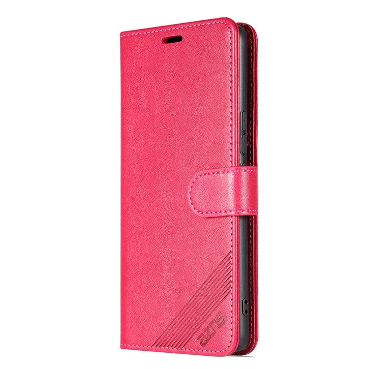 AZNS For Honor 80 GT 5G Mobile Phone Cover PU Leather Anti-fall Phone Case Stand Wallet - Red