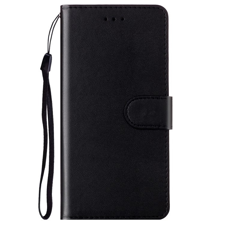 B40 For Motorola Moto G73 5G Smartphone Cover Wallet Stand Anti-Dust PU Leather+TPU Cell Phone Case - Black