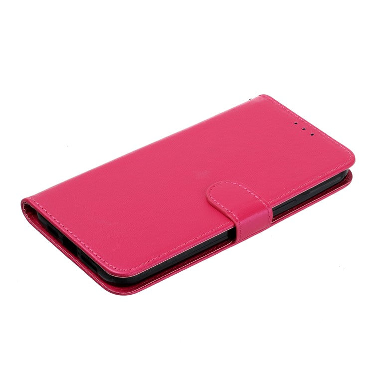 B40 For Motorola Moto G73 5G Smartphone Cover Wallet Stand Anti-Dust PU Leather+TPU Cell Phone Case - Rose